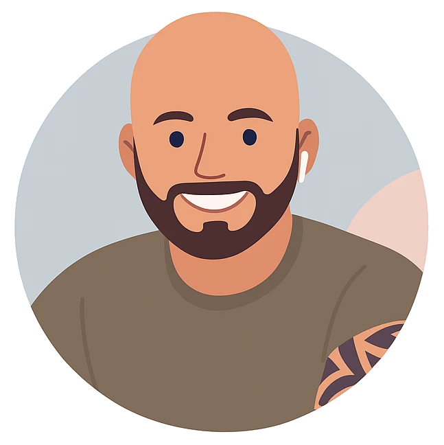 Ilustración de Adexe, cofundador de Wines & Bites