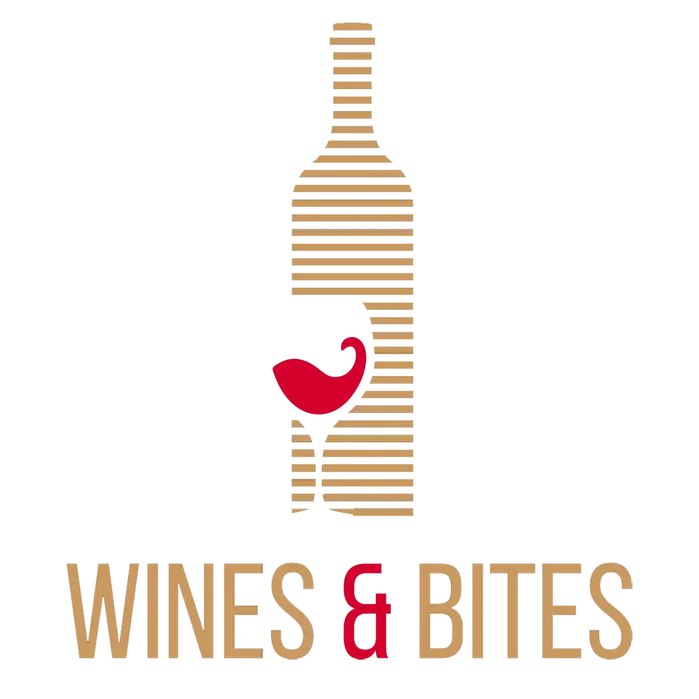 Logo de wines & bites con fondo transparente